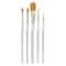 9 Pack: Royal & Langnickel® Soft-Grip™ Gold Taklon Brush Set